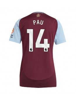 Aston Villa Pau Torres #14 Heimtrikot für Frauen 2024-25 Kurzarm